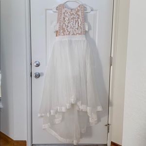 Vici Collection White High-Low Dress